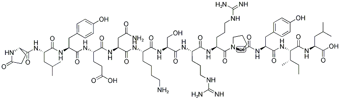GLP-LEU-TYR-GLU-ASN-LYS-SER-ARG-ARG-PRO-TYR-ILE-LEU Struktur