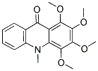 1,2,3,4-TETRAMETHOXY-10-METHYLACRIDONE Struktur