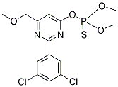 O-[2-(3,5-DICHLOROPHENYL)-6-(METHOXYMETHYL)PYRIMIDIN-4-YL] O,O-DIMETHYL PHOSPHOTHIOATE Struktur