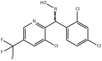 [3-CHLORO-5-(TRIFLUOROMETHYL)-2-PYRIDINYL](2,4-DICHLOROPHENYL)METHANONE OXIME Struktur