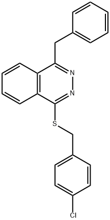 1-BENZYL-4-[(4-CHLOROBENZYL)SULFANYL]PHTHALAZINE Struktur