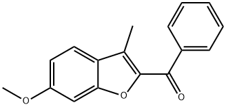 (6-METHOXY-3-METHYL-1-BENZOFURAN-2-YL)(PHENYL)METHANONE Struktur