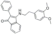 3-((2-(3,4-DIMETHOXYPHENYL)ETHYL)AMINO)-2-PHENYLINDEN-1-ONE Struktur