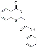 2-(4-OXO-4H-1,3-BENZOTHIAZIN-2-YL)-N-PHENYLACETAMIDE Struktur