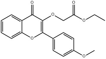 ETHYL 2-([2-(4-METHOXYPHENYL)-4-OXO-4H-CHROMEN-3-YL]OXY)ACETATE Struktur