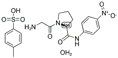 GLYCYL-L-PROLINE-P-NITROANILIDE P-TOSYLATE MONOHYDRATE Struktur