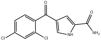 4-(2,4-DICHLOROBENZOYL)-1H-PYRROLE-2-CARBOXAMIDE Struktur