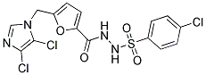 N'1-((5-[(4,5-DICHLORO-1H-IMIDAZOL-1-YL)METHYL]-2-FURYL)CARBONYL)-4-CHLOROBENZENE-1-SULFONOHYDRAZIDE Struktur