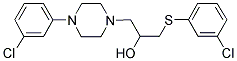 1-[4-(3-CHLOROPHENYL)PIPERAZINO]-3-[(3-CHLOROPHENYL)SULFANYL]-2-PROPANOL Struktur