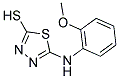 5-(2-METHOXY-PHENYLAMINO)-[1,3,4]THIADIAZOLE-2-THIOL Struktur