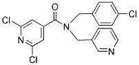 N4-(4-CHLOROBENZYL)-N4-(3-PYRIDYLMETHYL)-2,6-DICHLOROISONICOTINAMIDE Struktur