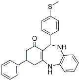 2,10-DIAZA-9-(4-METHYLTHIOPHENYL)-5-PHENYLTRICYCLO[9.4.0.0(3,8)]PENTADECA-1(11),3(8),12,14-TETRAEN-7-ONE Struktur