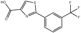 2-[3-(TRIFLUOROMETHYL)PHENYL]-1,3-THIAZOLE-4-CARBOXYLIC ACID Struktur