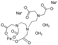 DIETHYLENETRIAMINEPENTAACETIC ACID, IRON(III) DISODIUM SALT DIHYDRATE Struktur