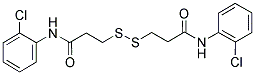 3-([3-(2-CHLOROANILINO)-3-OXOPROPYL]DISULFANYL)-N-(2-CHLOROPHENYL)PROPANAMIDE Struktur