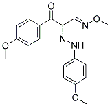 3-(4-METHOXYPHENYL)-2-[2-(4-METHOXYPHENYL)HYDRAZONO]-3-OXOPROPANAL O-METHYLOXIME Struktur