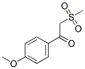 1-(4-METHOXYPHENYL)-2-(METHYLSULFONYL)-1-ETHANONE Struktur