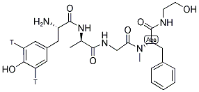 DAMGO, [TYROSYL-3,5-3H] Struktur