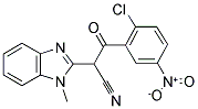 3-(2-CHLORO-5-NITROPHENYL)-2-(1-METHYL-1H-BENZO[D]IMIDAZOL-2-YL)-3-OXOPROPANENITRILE Struktur