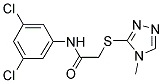 N-(3,5-DICHLOROPHENYL)-2-[(4-METHYL-4H-1,2,4-TRIAZOL-3-YL)SULFANYL]ACETAMIDE Struktur