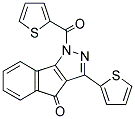 3-(2-THIENYL)-1-(2-THIENYLCARBONYL)INDENO[2,3-D]PYRAZOL-4-ONE Struktur