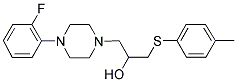 1-[4-(2-FLUOROPHENYL)PIPERAZINO]-3-[(4-METHYLPHENYL)SULFANYL]-2-PROPANOL Struktur