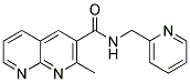 2-METHYL-N-(2-PYRIDINYLMETHYL)-1,8-NAPHTHYRIDINE-3-CARBOXAMIDE Struktur