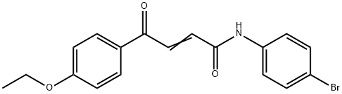 N-(4-BROMOPHENYL)-4-(4-ETHOXYPHENYL)-4-OXO-2-BUTENAMIDE Struktur