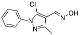 5-CHLORO-3-METHYL-1-PHENYL-1H-PYRAZOLE-4-CARBOXALDEHYDE OXIME Struktur