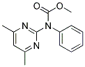 N-(4,6-DIMETHYLPYRIMIDIN-2-YL)-N-PHENYLCARBAMIC ACID, METHYL ESTER Struktur