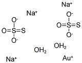 GOLD SODIUM THIOSULFATE HYDRATE Struktur