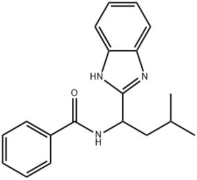 N-[1-(1H-1,3-BENZIMIDAZOL-2-YL)-3-METHYLBUTYL]BENZENECARBOXAMIDE Struktur