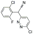 2-(2-CHLORO-6-FLUOROPHENYL)-2-(6-CHLORO-3-PYRIDAZINYL)ACETONITRILE Struktur