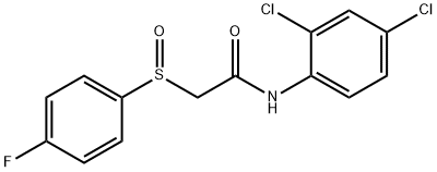 N-(2,4-DICHLOROPHENYL)-2-[(4-FLUOROPHENYL)SULFINYL]ACETAMIDE Struktur