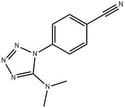 4-[5-(DIMETHYLAMINO)-1H-1,2,3,4-TETRAAZOL-1-YL]BENZENECARBONITRILE Struktur