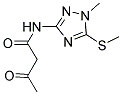 N-[1-METHYL-5-(METHYLSULFANYL)-1H-1,2,4-TRIAZOL-3-YL]-3-OXOBUTANAMIDE Struktur