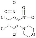 4-(2,3,4-TRICHLORO-5,6-DINITROPHENYL)MORPHOLINE Struktur