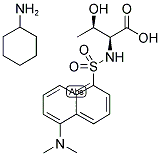 N-DANSYL-L-THREONINE CYCLOHEXYLAMMONIUM SALT Struktur