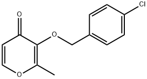 3-[(4-CHLOROBENZYL)OXY]-2-METHYL-4H-PYRAN-4-ONE Struktur