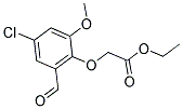 ETHYL 2-(4-CHLORO-2-FORMYL-6-METHOXYPHENOXY)ACETATE Struktur