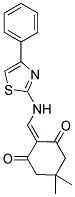 5,5-DIMETHYL-2-(((4-PHENYL(2,5-THIAZOLYL))AMINO)METHYLENE)CYCLOHEXANE-1,3-DIONE Struktur