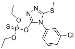 O-[4-(3-CHLOROPHENYL)-5-(METHYLTHIO)-4H-1,2,4-TRIAZOL-3-YL] O,O-DIETHYL PHOSPHOTHIOATE Struktur