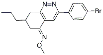 AZA(3-(4-BROMOPHENYL)-7-PROPYL(6,7,8-TRIHYDROCINNOLIN-5-YLIDENE))METHOXYMETHANE Struktur