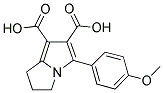 5-(4-METHOXYPHENYL)-2,3-DIHYDRO-1H-PYRROLIZINE-6,7-DICARBOXYLIC ACID Struktur