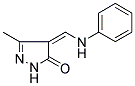 4-(ANILINOMETHYLENE)-5-METHYL-2,4-DIHYDRO-3H-PYRAZOL-3-ONE Struktur