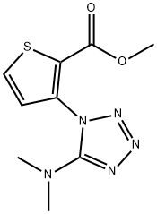 METHYL 3-[5-(DIMETHYLAMINO)-1H-1,2,3,4-TETRAAZOL-1-YL]-2-THIOPHENECARBOXYLATE Struktur