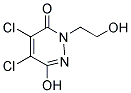 4,5-DICHLORO-6-HYDROXY-2-(2-HYDROXYETHYL)-2,3-DIHYDROPYRIDAZIN-3-ONE Struktur