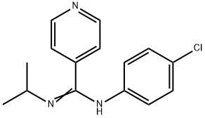 N-(4-CHLOROPHENYL)-N'-ISOPROPYL-4-PYRIDINECARBOXIMIDAMIDE Struktur