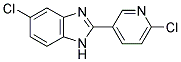 5-CHLORO-2-(6-CHLORO-3-PYRIDINYL)-1H-1,3-BENZIMIDAZOLE Struktur