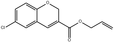 6-CHLORO-2H-CHROMENE-3-CARBOXYLIC ACID ALLYL ESTER Struktur